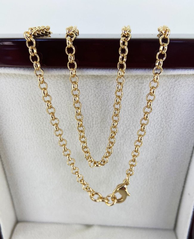Contemporary Oval Link Belcher Style Chain 9 Carat Yellow Gold – Imperial  Jewellery